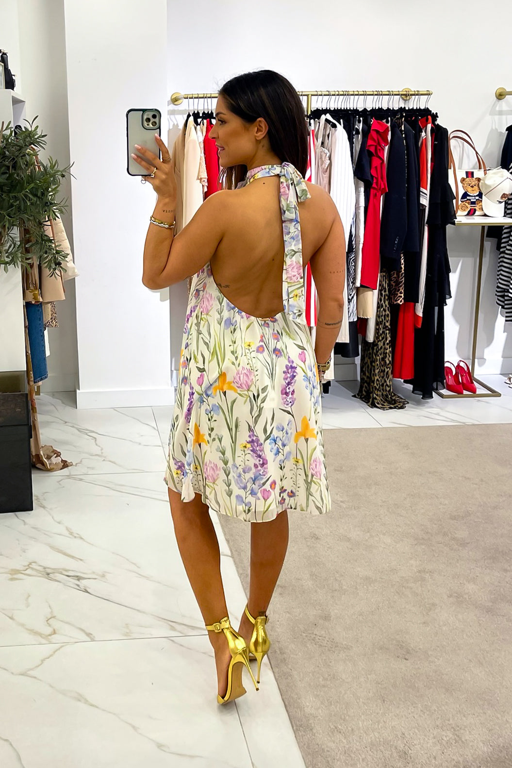 VESTIDO CURTO FLORAL