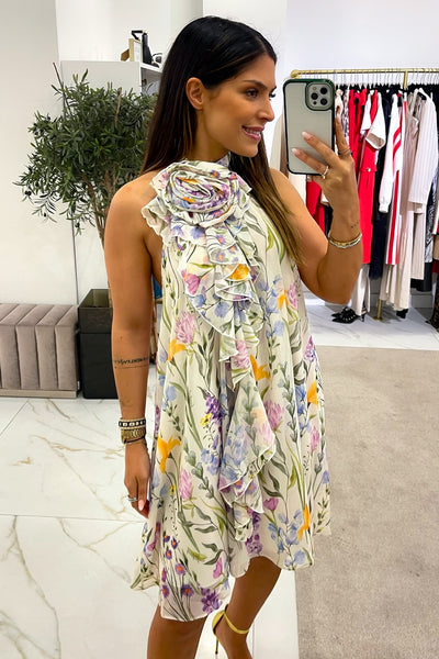 VESTIDO CURTO FLORAL